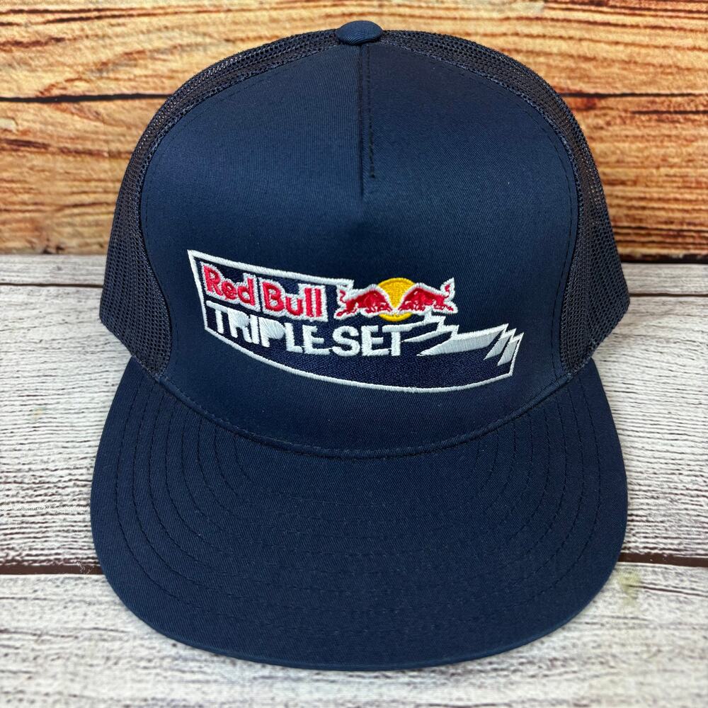 Y2k Red Bull Triple Set Skateboarding Snapback Hat